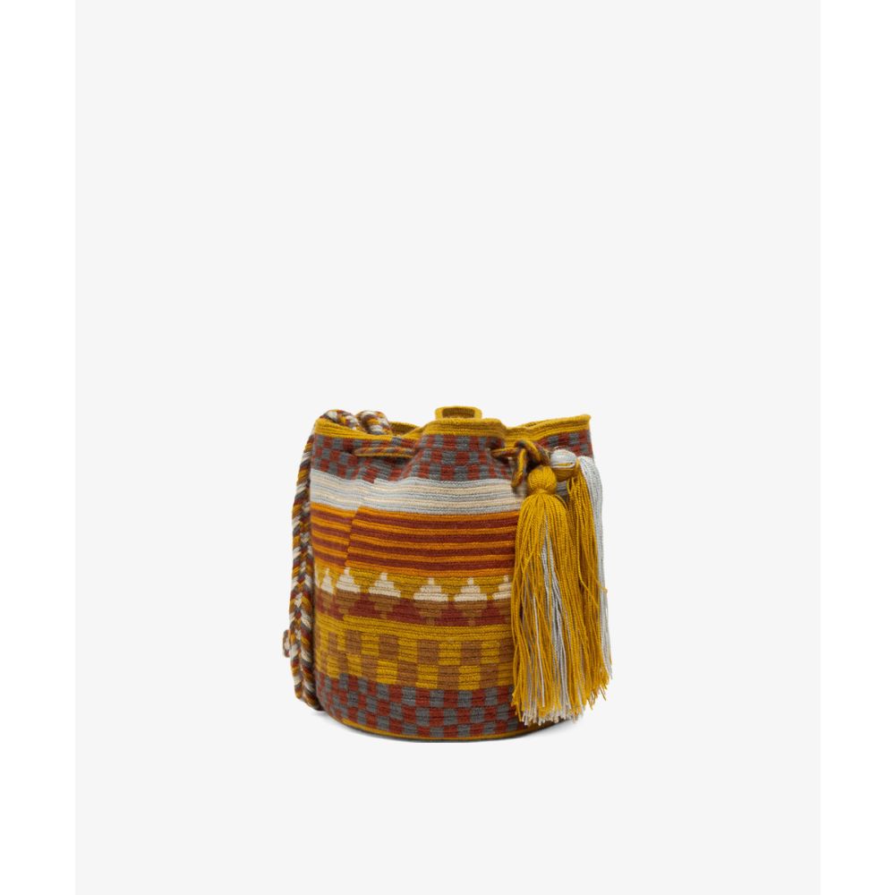 Crossbody Bag M - FELICITY- MUSTARD & BEIGE