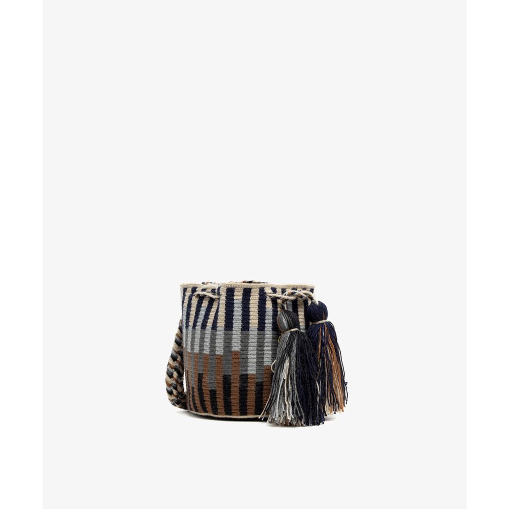 Extrasmall Wayuu Bag - LYNX - BROWN & GREY