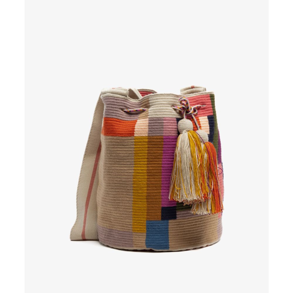 Crossbody Bag L -  BALANCE - TOAST & MULTICOLOR