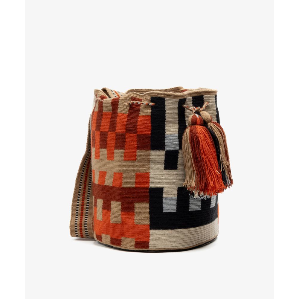 Crossbody Bag L - AURIGA- TOAST & ORANGE