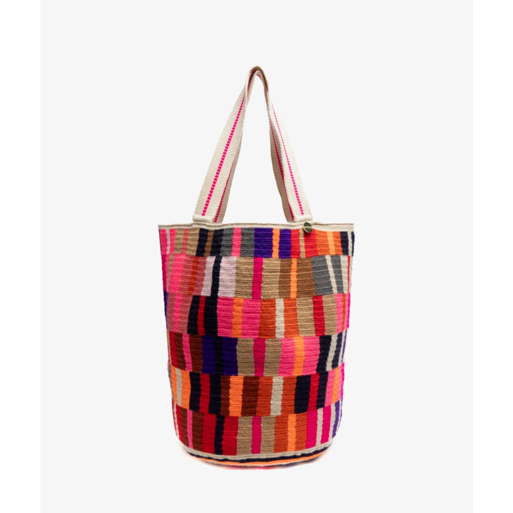 Tote Bag - OCTANT - PINK & BEIGE
