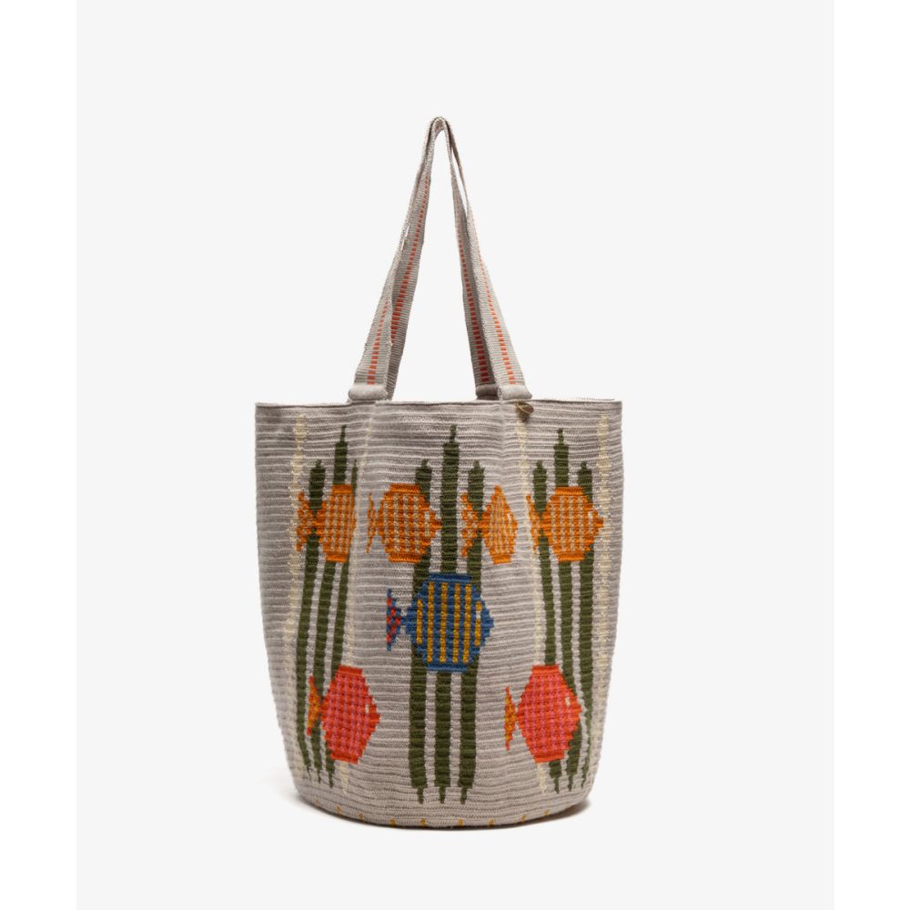 Tote Bag - CEPHEUS - BEIGE & GREEN