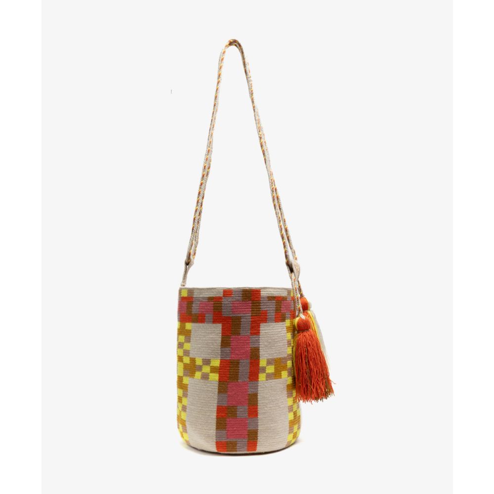 Melbourne Bag - DELPHINIUS - PINK & YELLOW 