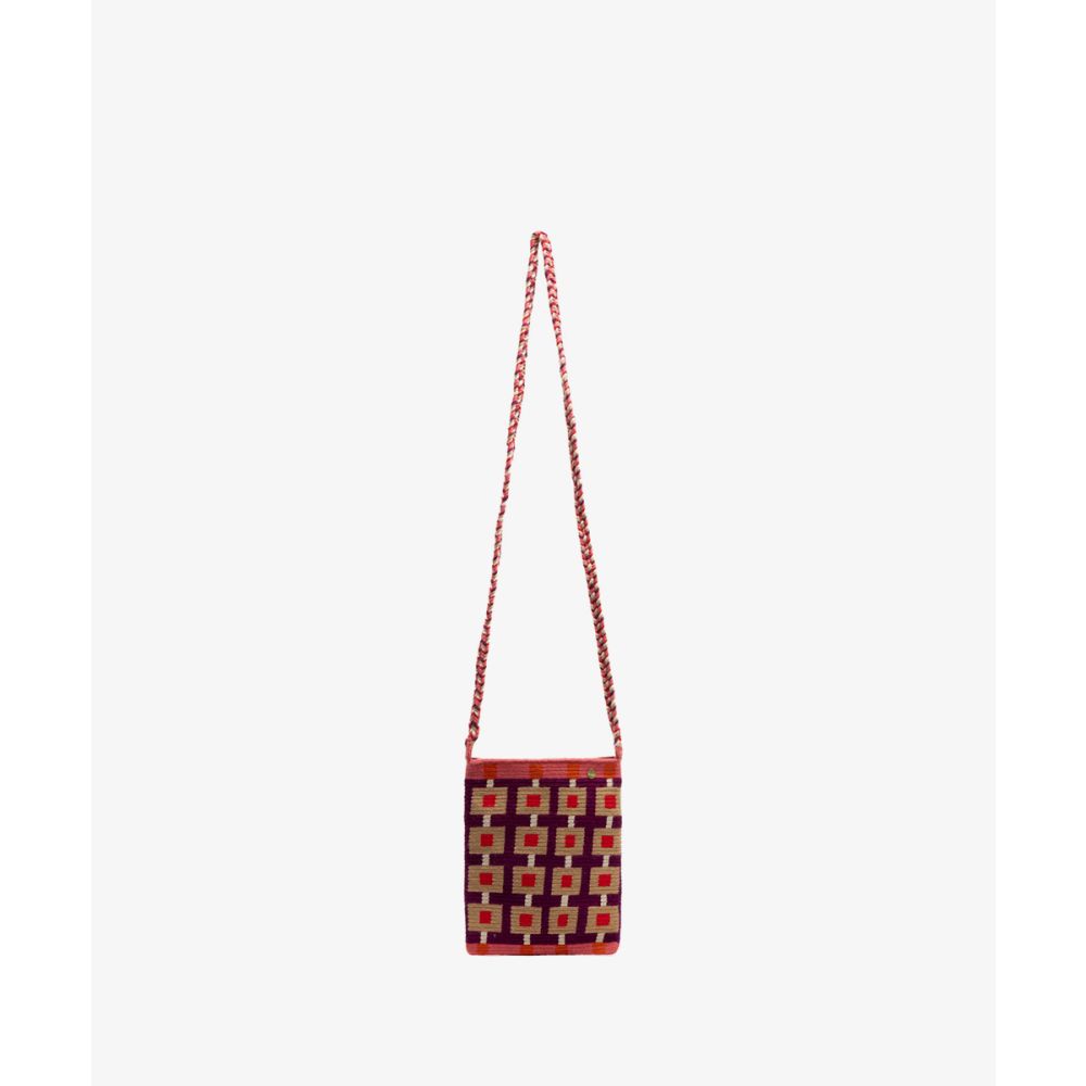 BOLSO OPERA - HERCULES - GRANATE Y TOSTADO