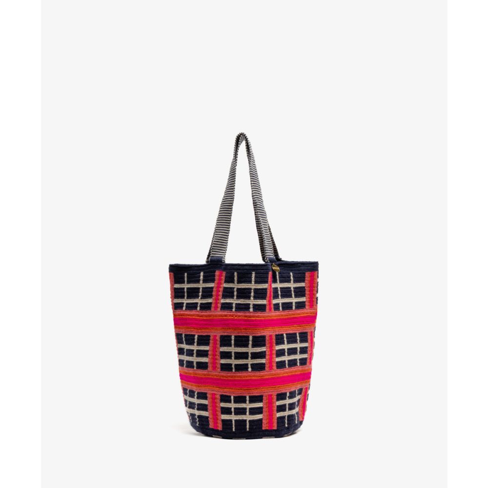 BOLSO CALA - HERON - AZUL OSCURO & ROSA