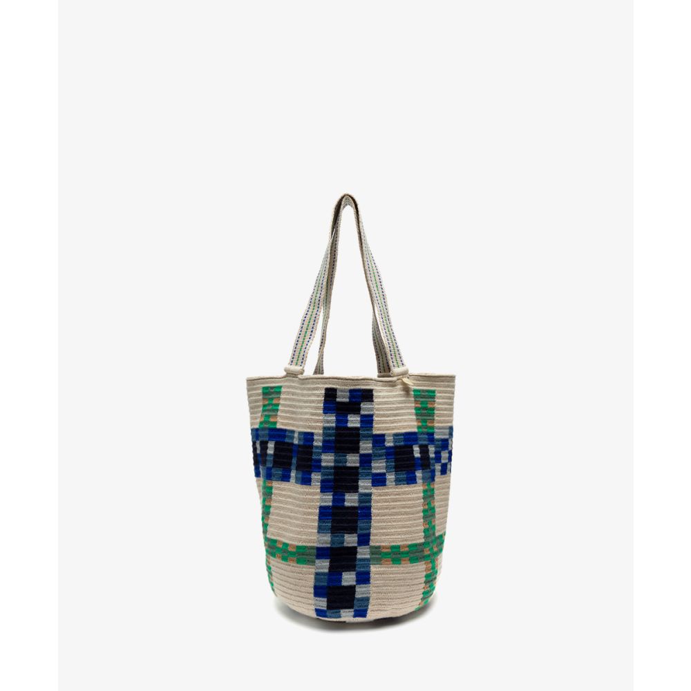 CALA BAG - DELPHINIUS - BEIGE & BLUE