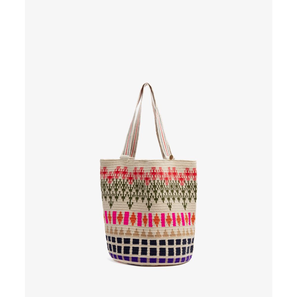CALA BAG - DRAGON - BEIGE & NAVY