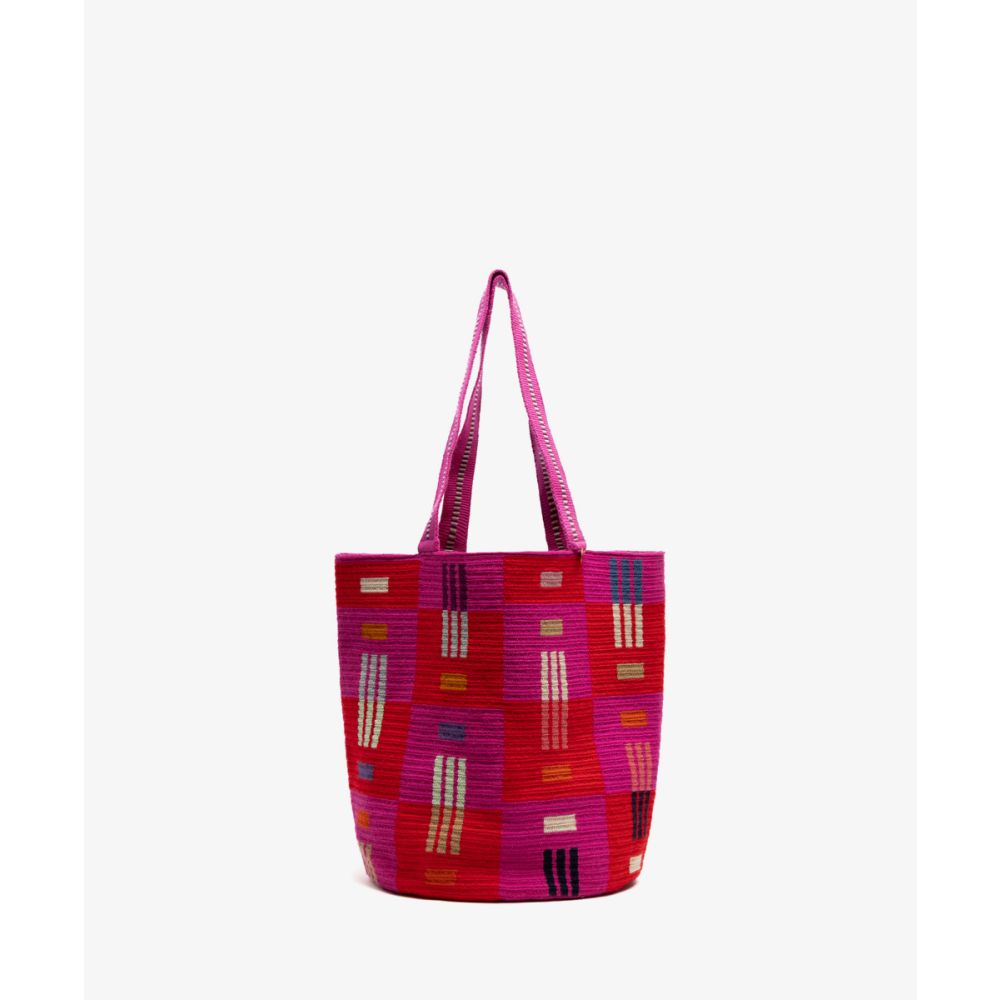 CALA BAG- WOLF - FUCHSIA & RED