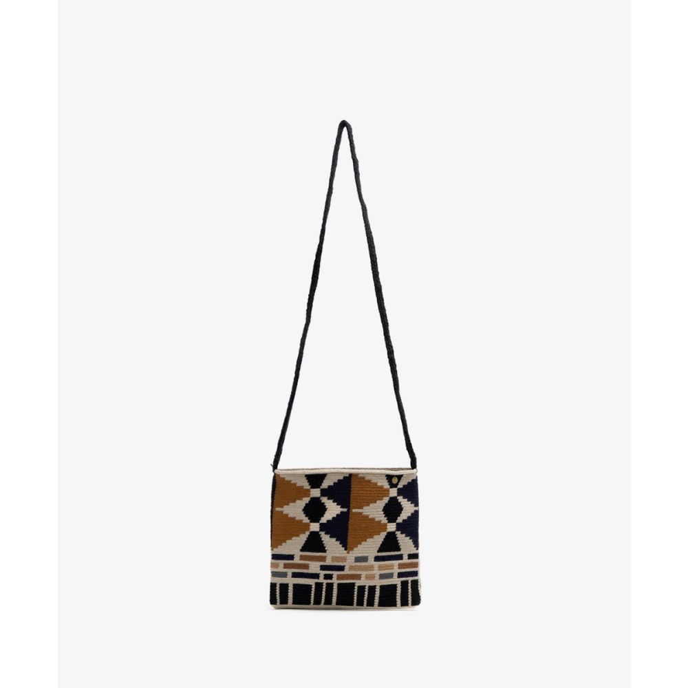 BOLSO OPERA XL - RIVER - NEGRO Y TOSTADO