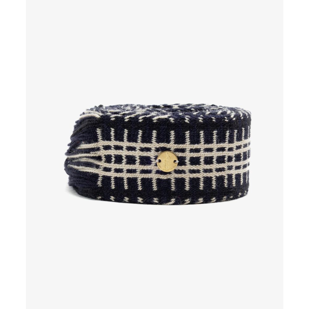 Belt with fringes - BLACK & WHITE