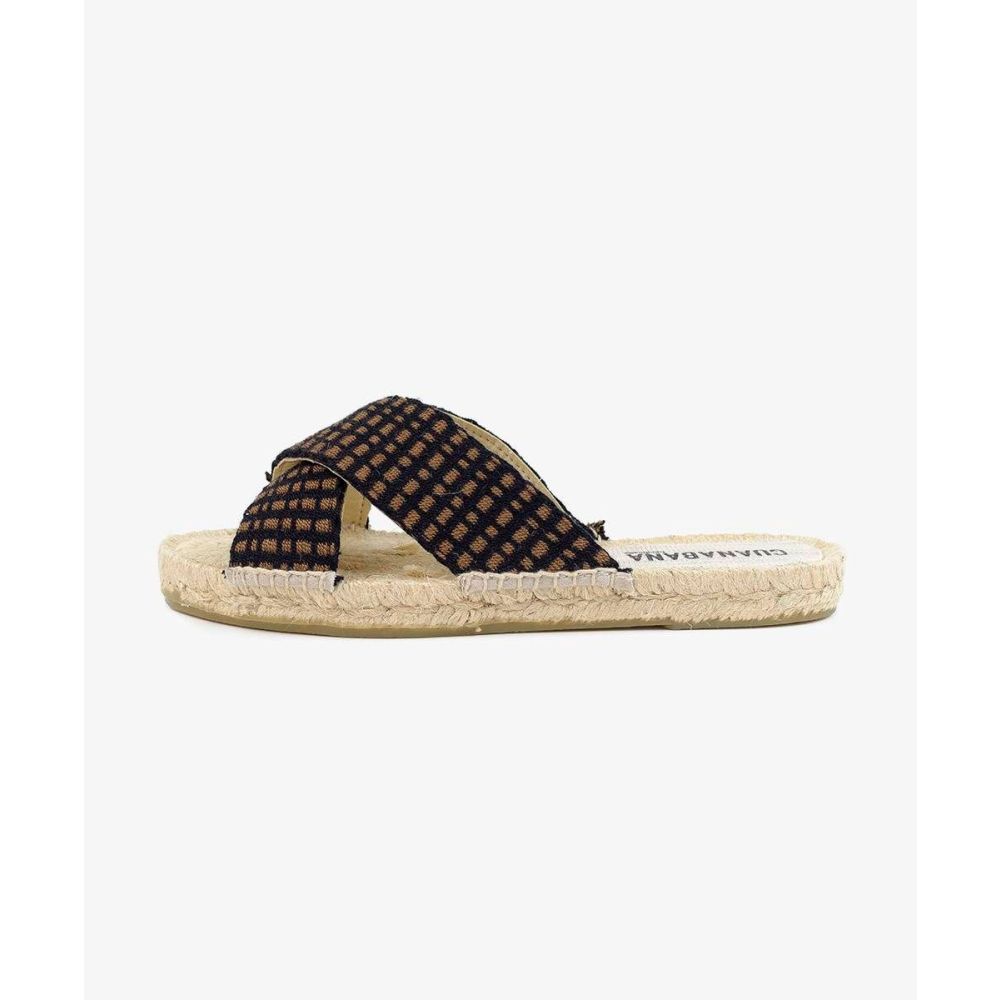 ESPADRILLE WITH CROSSED BAND - CHANDLER - Brown & Black