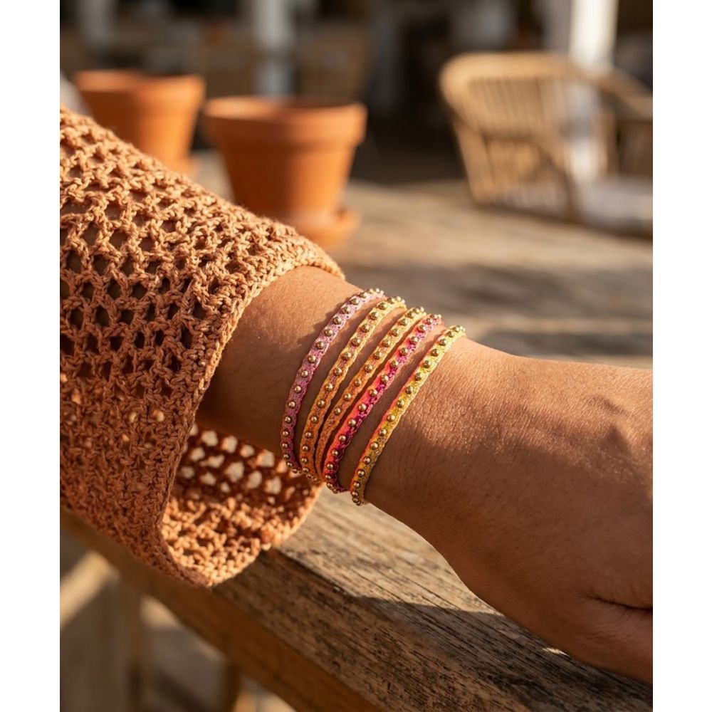 SET BRACELETS - FONTANA 40 PINK & ORANGE