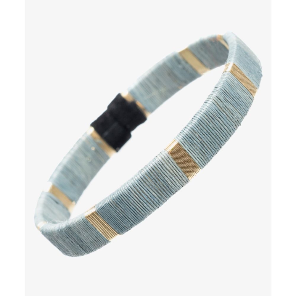 Werregue Color Bracelet, 1 cm, Unit  - GREY AND GOLDEN