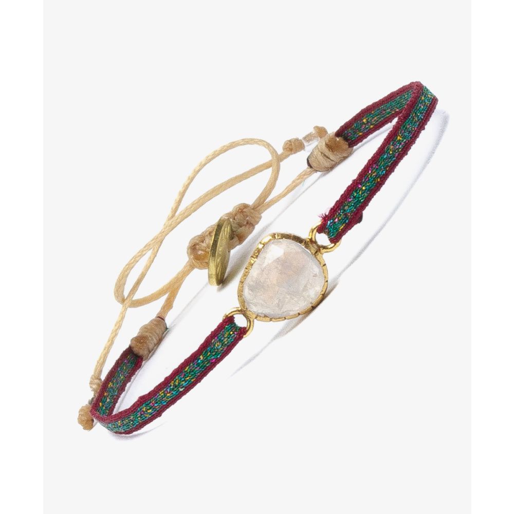 Argantina BRISTOL - BURGUNDY AND GREEN WITH STONE AND GOLD PLATING