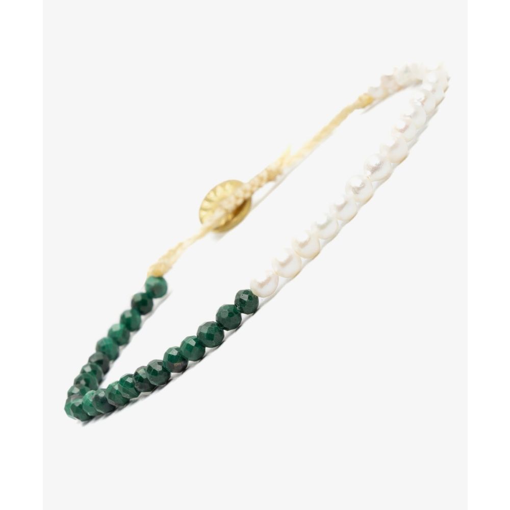 ARIES bracelet - PEARL AND MALAQUITE