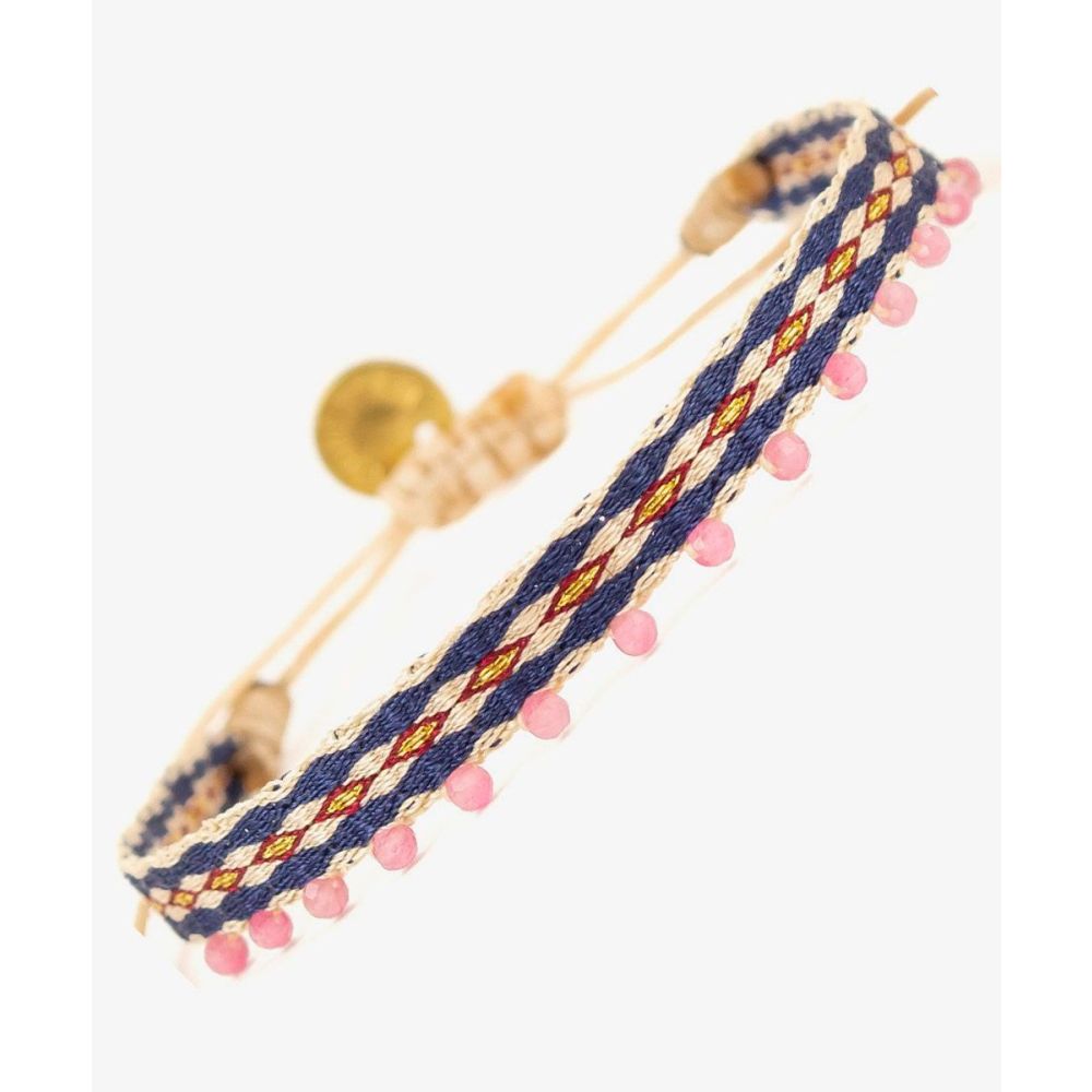 BRACELET ALAMEIN 120 - BLUE &  BORDEAUX