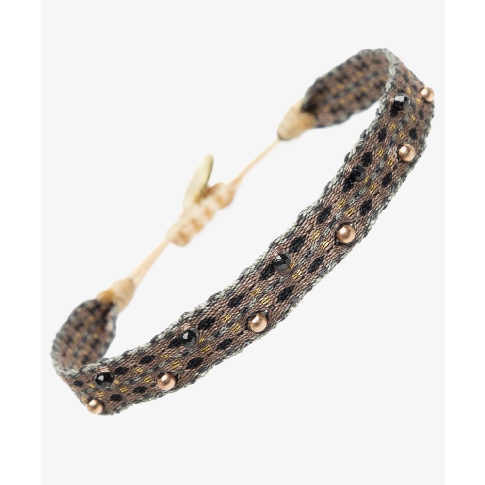 ARGANTINA ALAMEIN - Black Pyrite and gold plated beads
