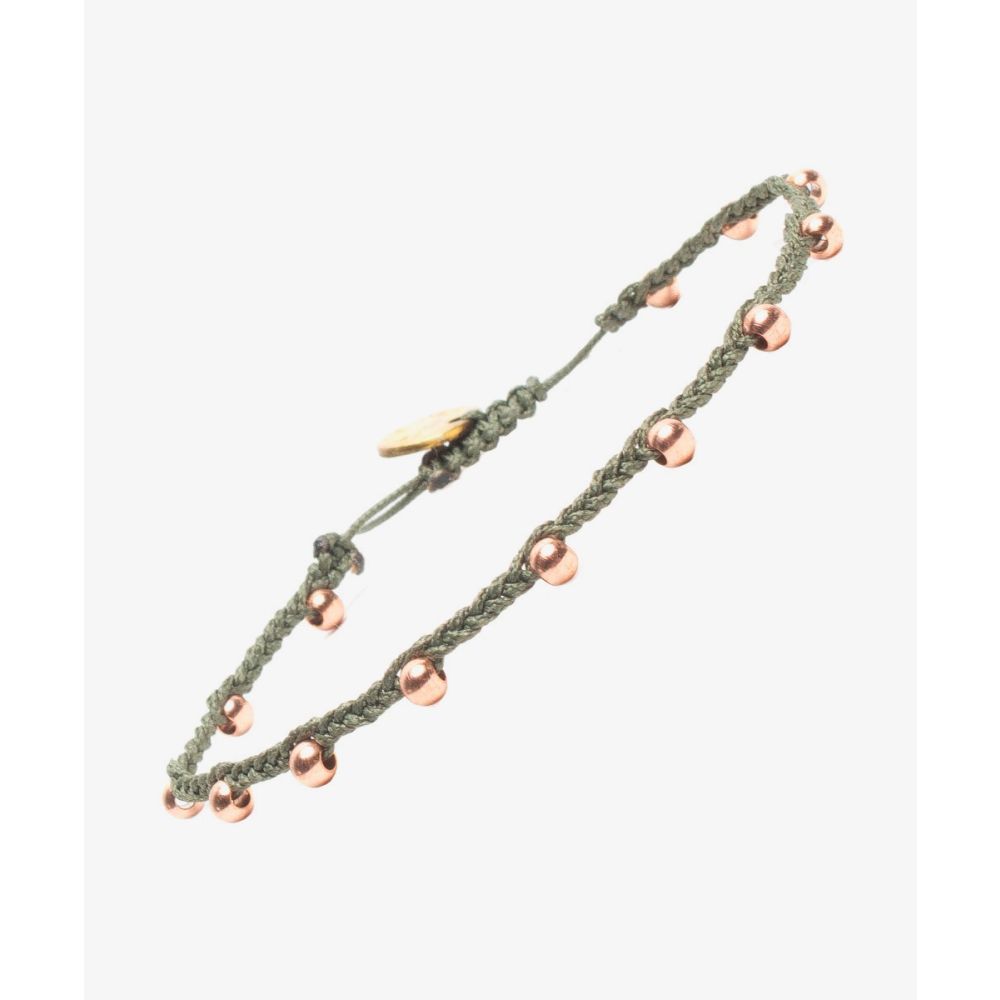 Argantina NOVA - BREADED GREEN WITH GOLD PLATED BEADS