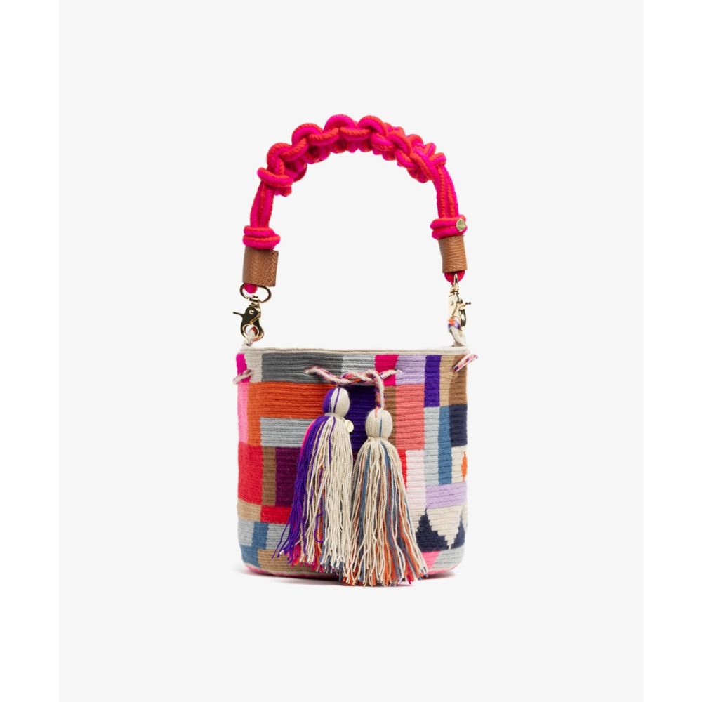 BOLSO CRUZADO M CON ASA DE MACRAMÉ - 