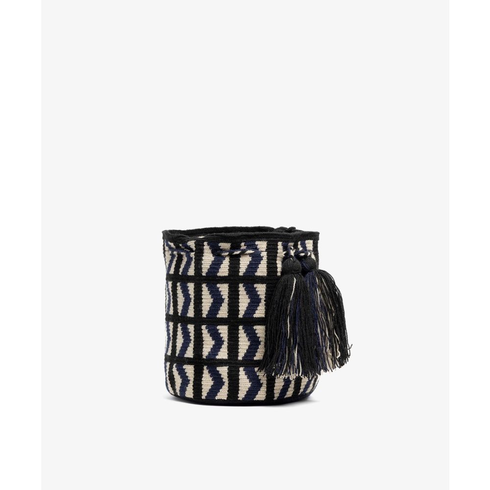 Crossbody Bag M - SHIELD - NAVY BLUE & BLACK