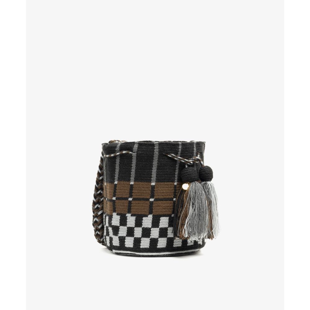 Crossbody Bag M - ADALINE- BROWN & BLACK