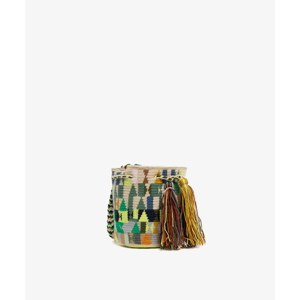 Extrasmall Wayuu Bag - HARE - JADE & MULTICOLOR