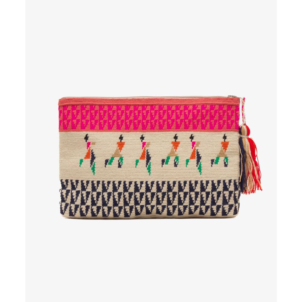 BOLSO DE MANO - NIKE - ROSA & AZUL MARINO