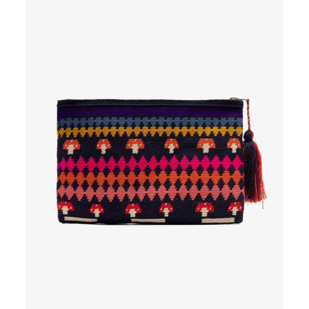 BOLSO DE MANO - MYRTILE - MARINO & ROJO