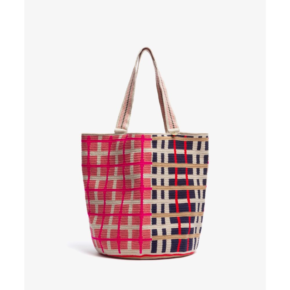 Tote Bag - FALCON - PINK & DARK BLUE