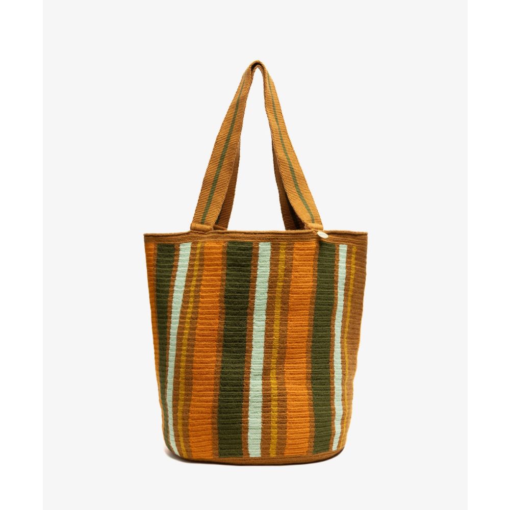 Tote Bag - HAZEL - MUSTARD & GREEN