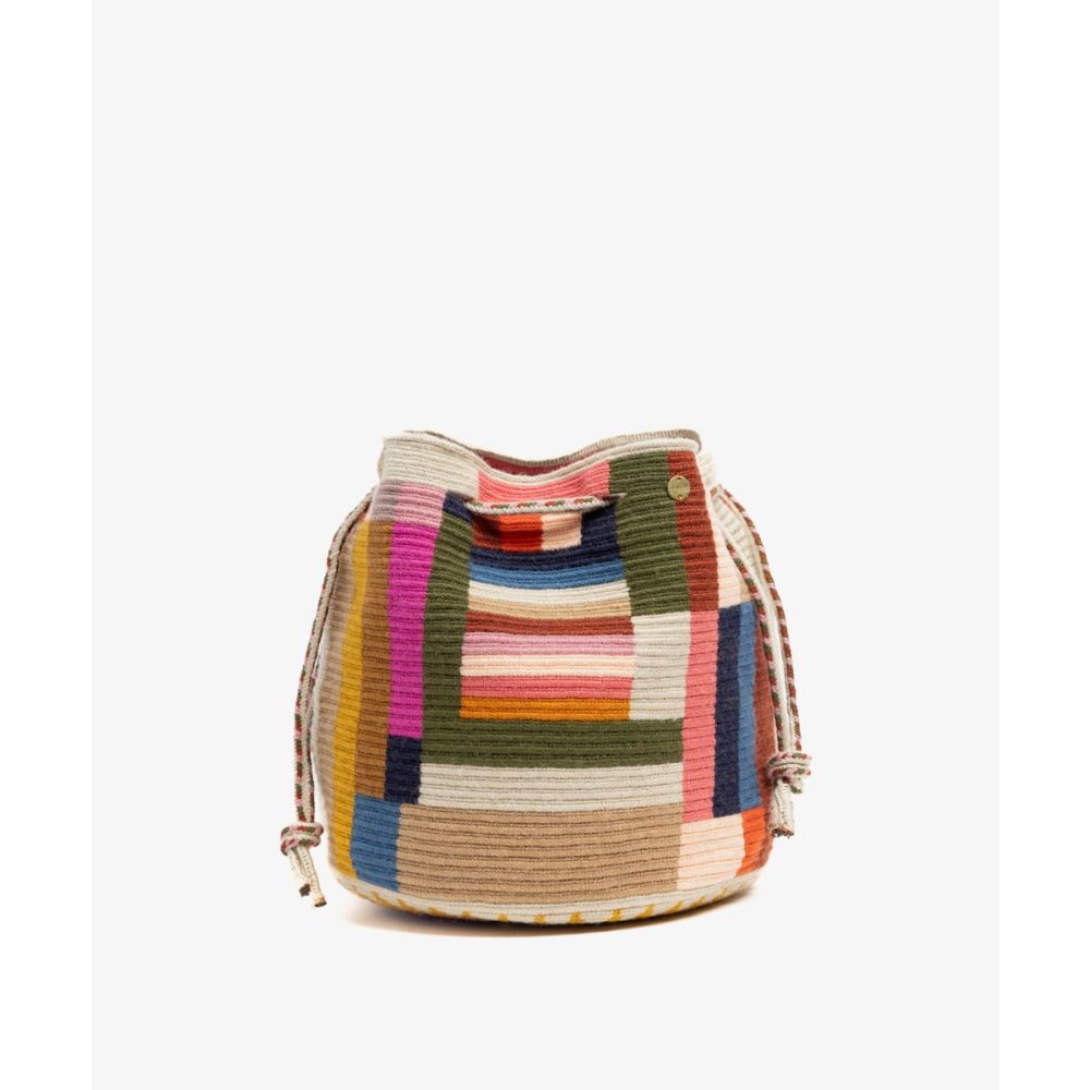 BOLSO MITRA -  BALANCE - TOSTADO & MULTICOLOR