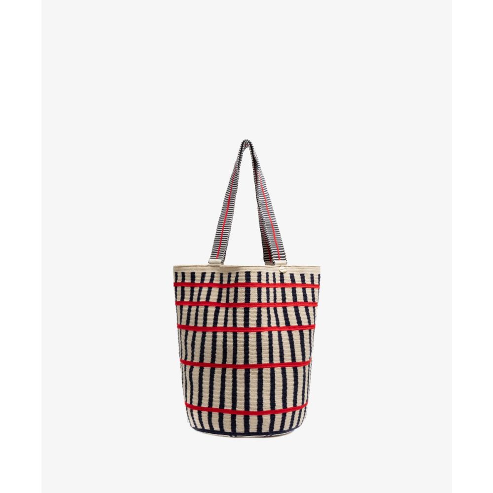 CALA BAG - PEACOCK - BEIGE & NAVY