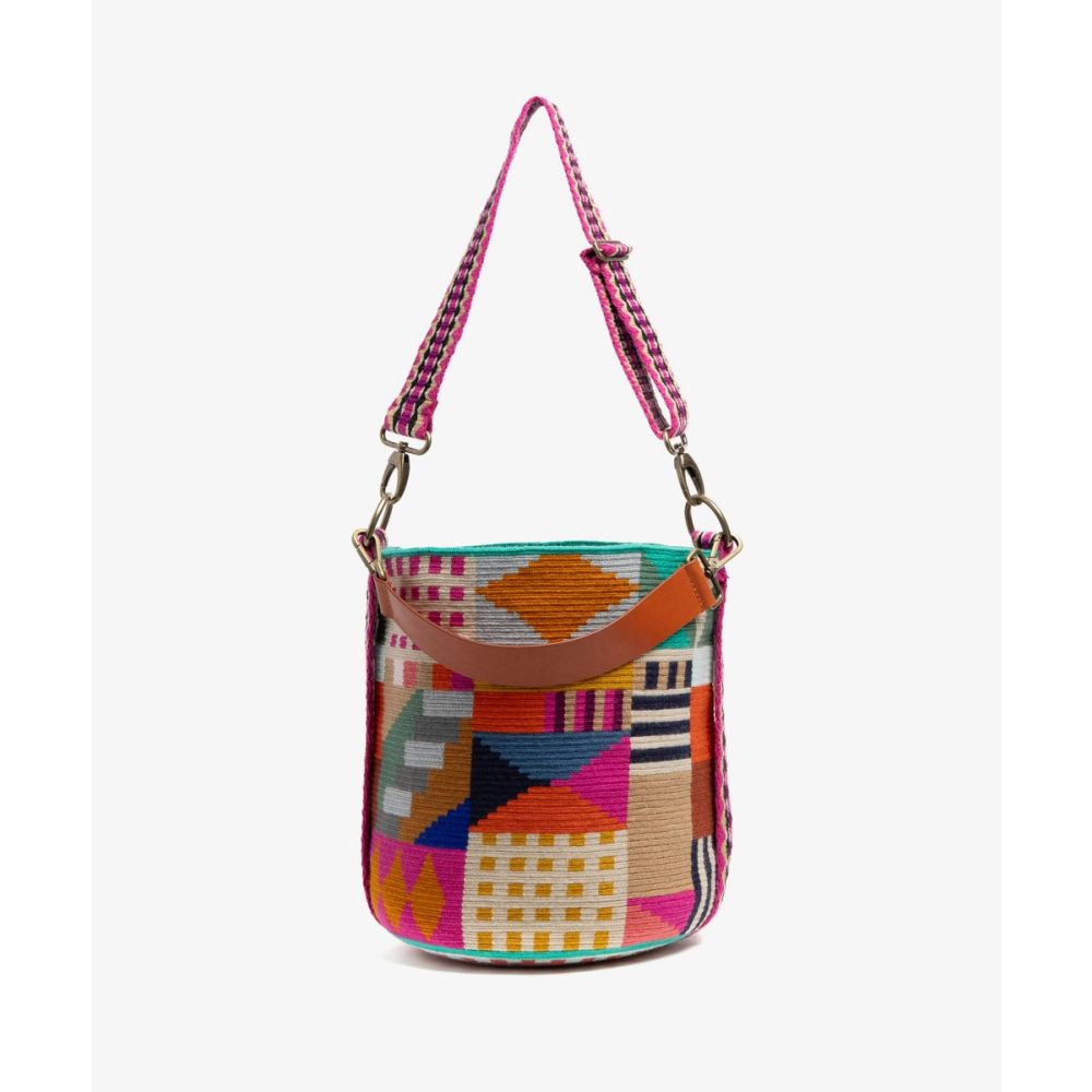 SOFIA BAG - LION - TURQUOISE & MULTICOLOR