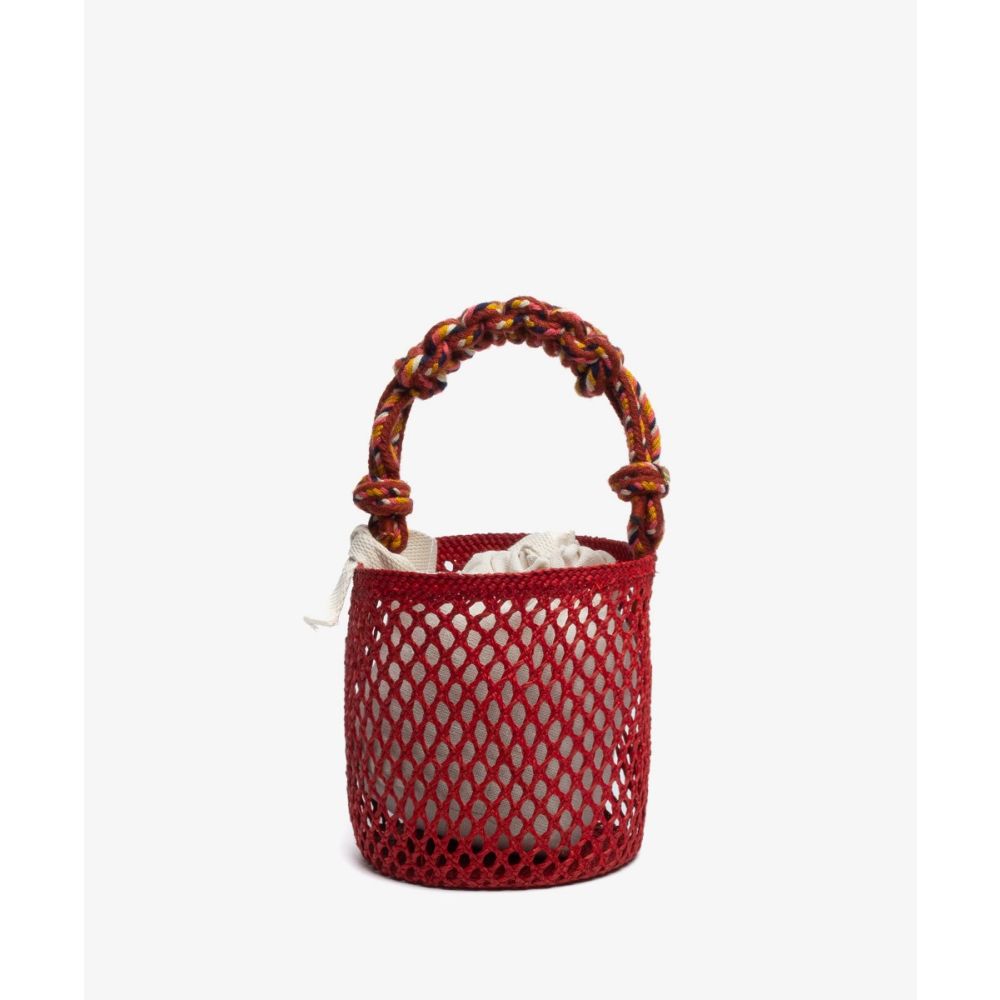 Guanabana Toquilla Basket Bag RED
