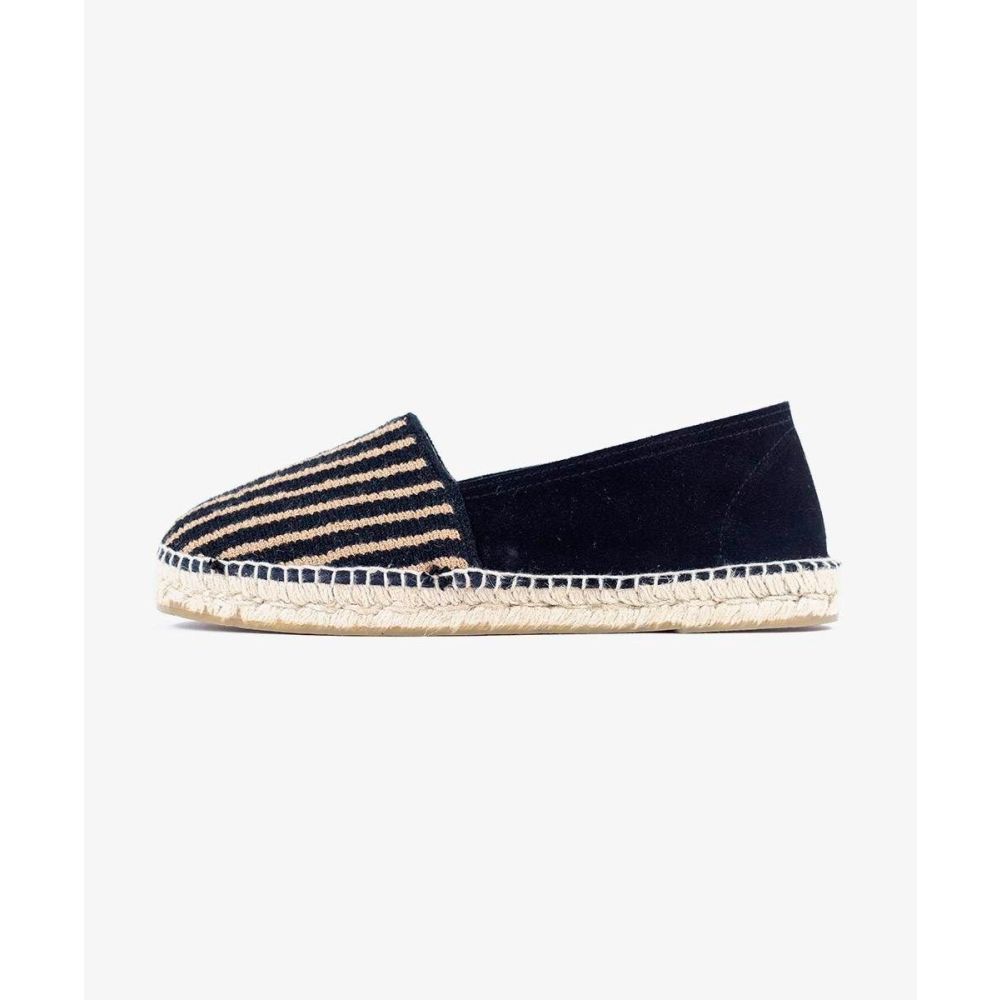 Espadrille Black with stripes