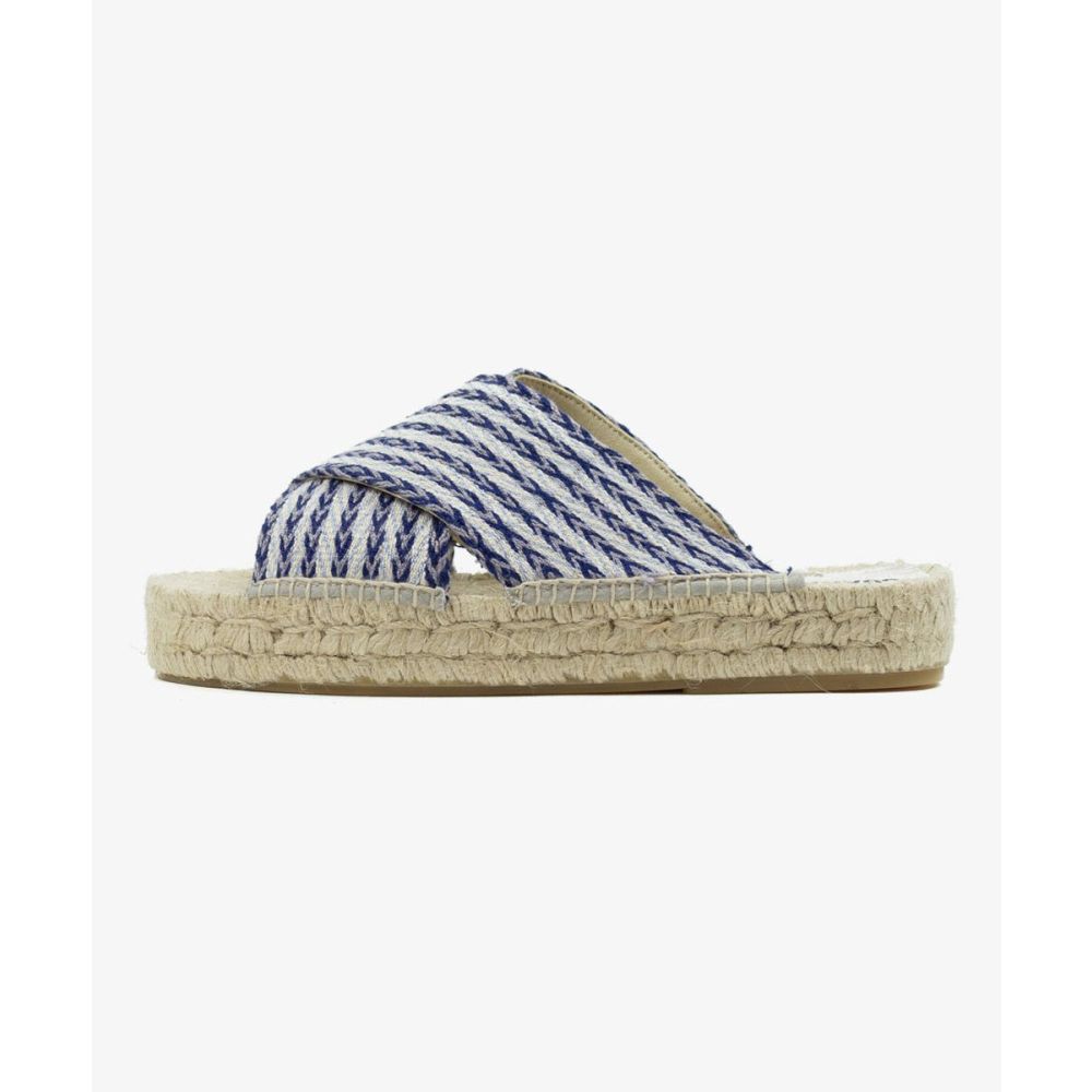 KEFALONIA COTTON ESPADRILLE - LEBANON - BLUE & GREY