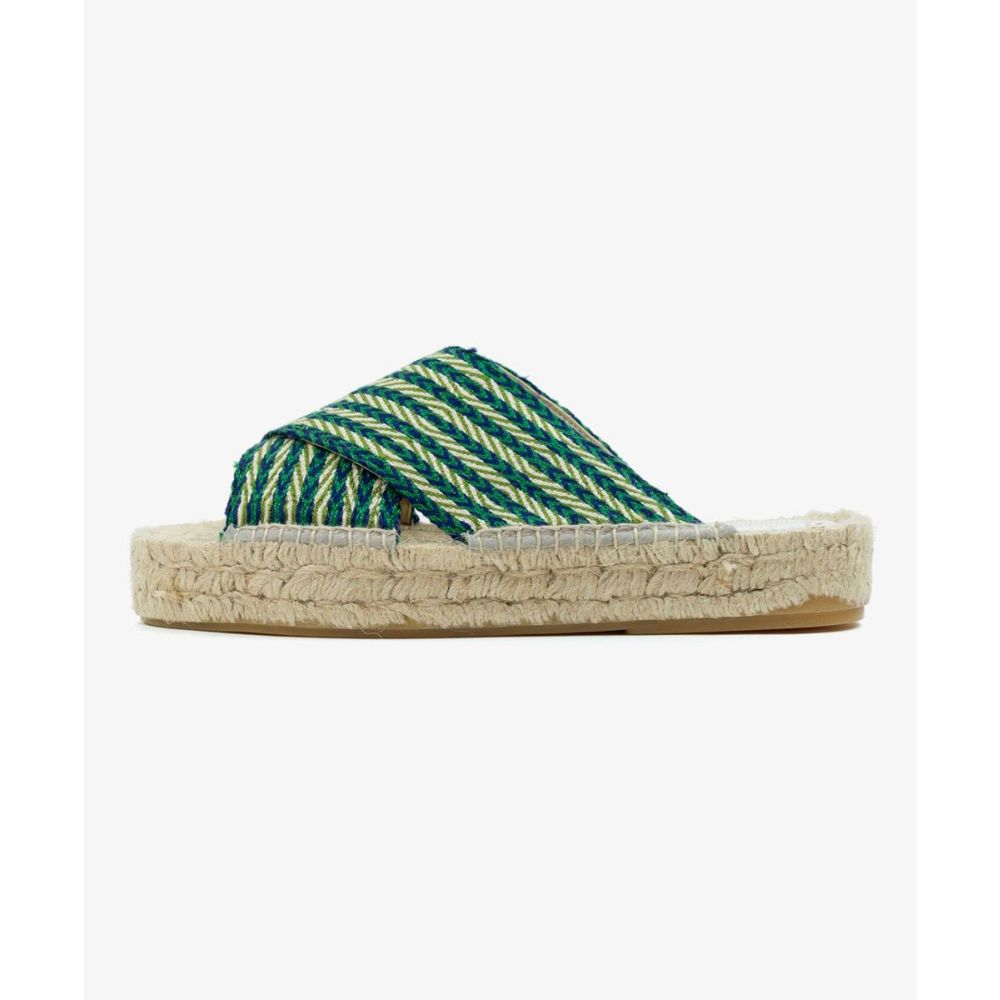 KEFALONIA COTTON ESPADRILLE - LEBANON - GREEN & NAVY