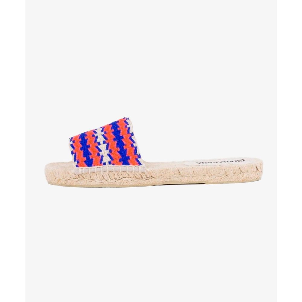 MULE ESPADRILLE - BIRMINGHAM - BLUE & ORANGE