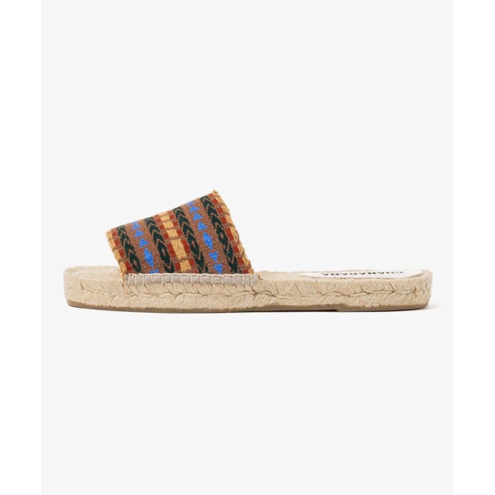MULE ESPADRILLE - IRVINE - TERRACOTTA & BLUE