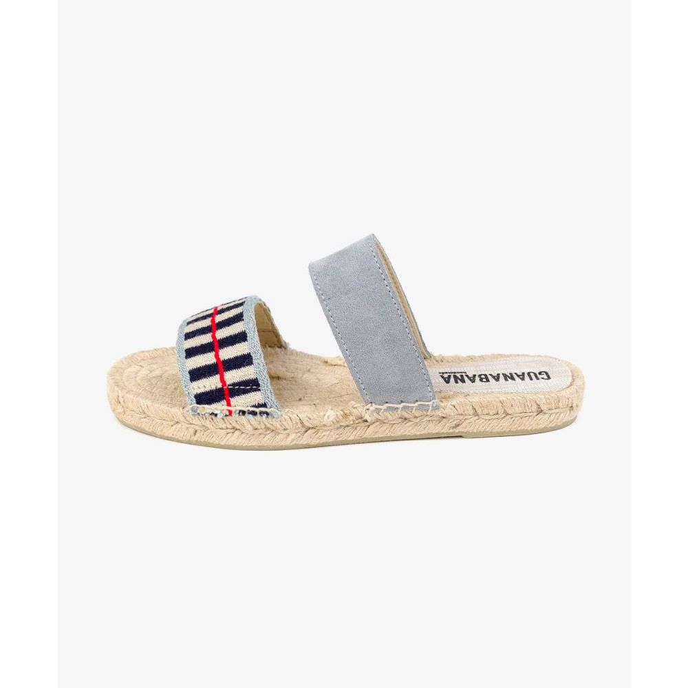 ESPADRILLE WITH TWO BANDS - DOVER - grey & red