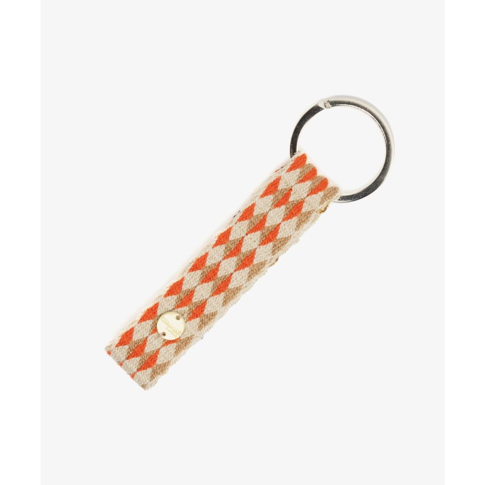 KEYRING S- BEIGE & ORANGE 