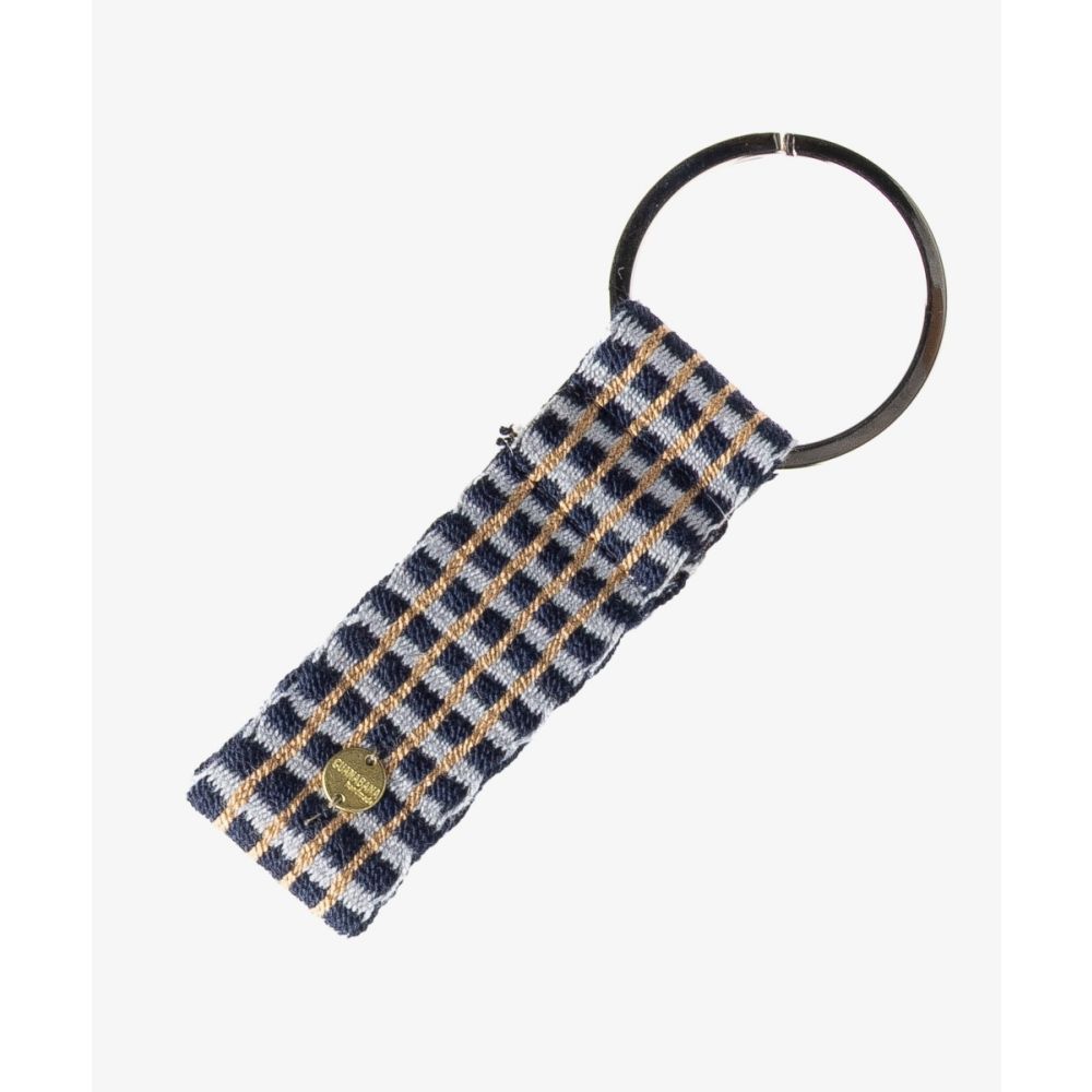 KEYRING L - BLUE & TOAST