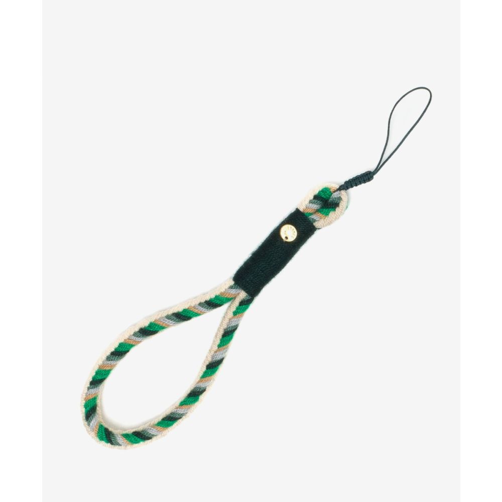 SOFIA MOBILE CORD- GREEN & BEIGE
