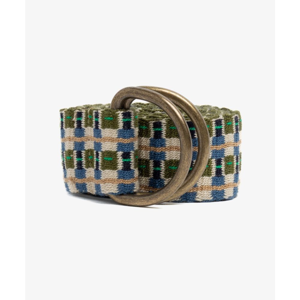 Cinturon hebilla- VERDE Y AZUL