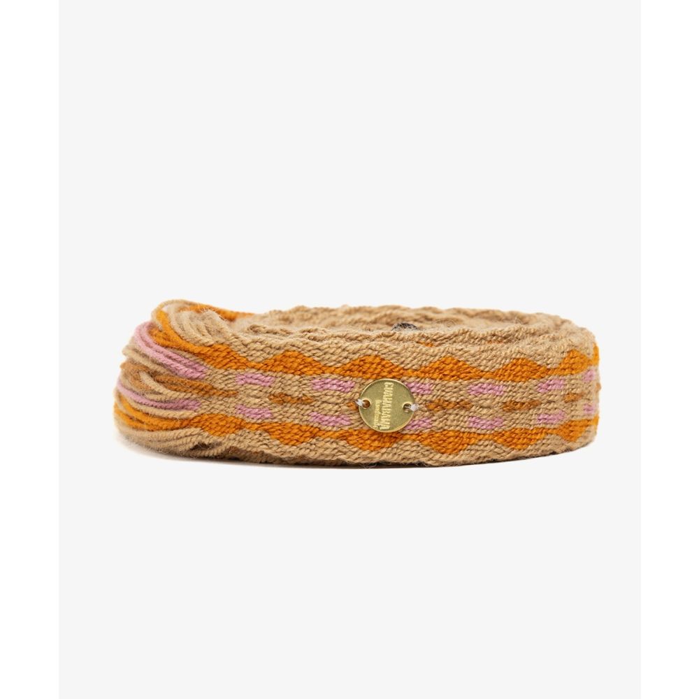 Thin belt with fringes - TOAST AND ORANGE
