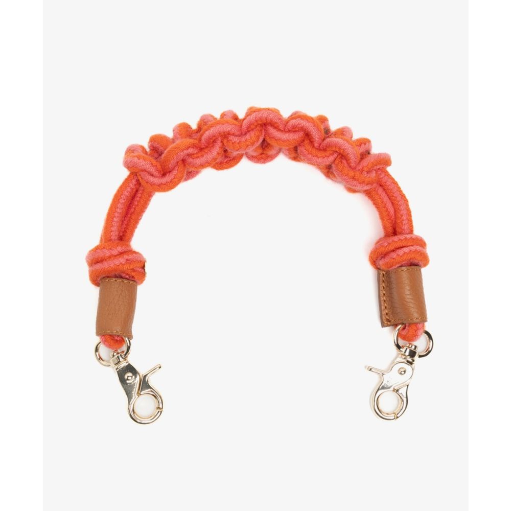Asa de bolso de cordón - ROSA & NARANJA