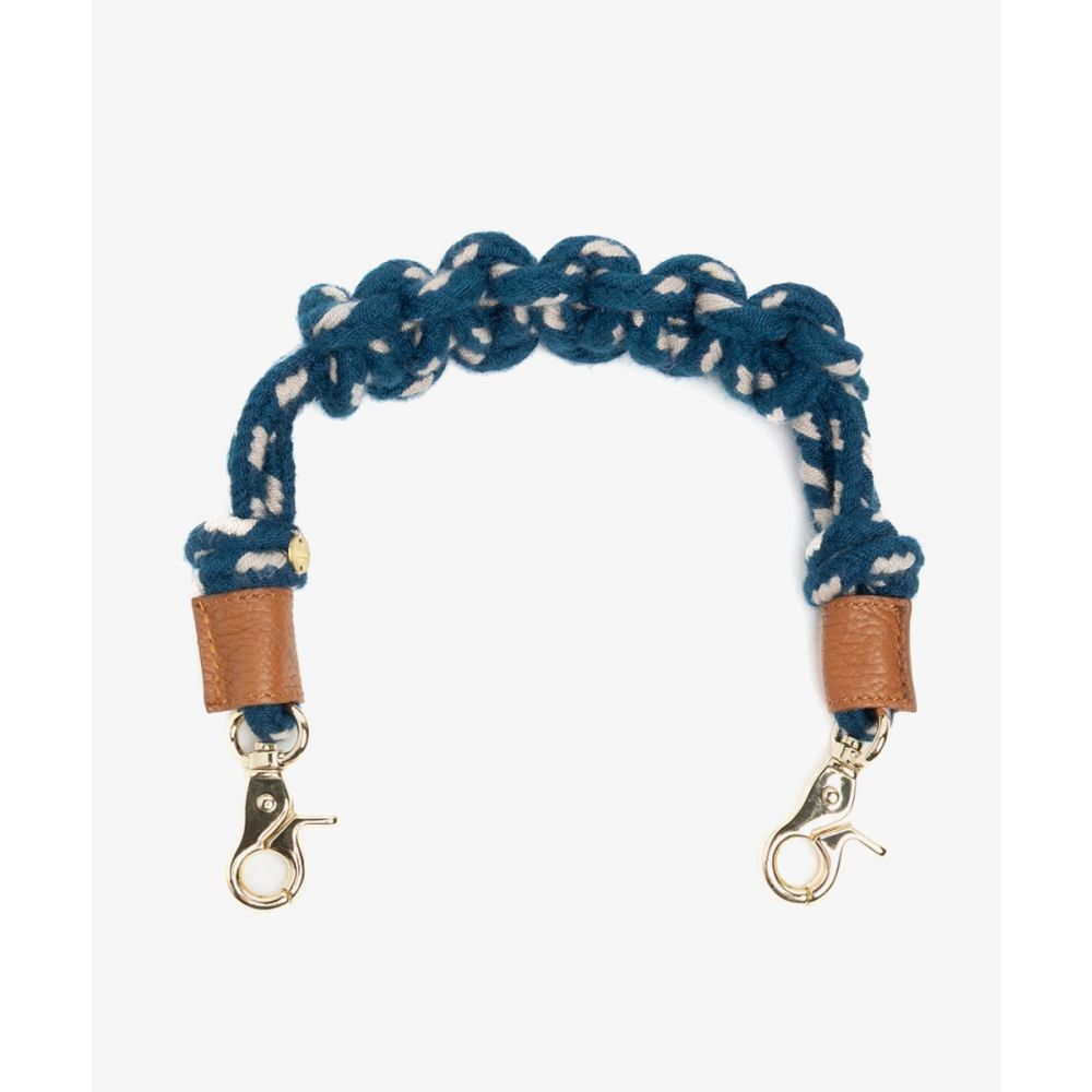 Asa de bolso de cordón - MACRAME - AZUL