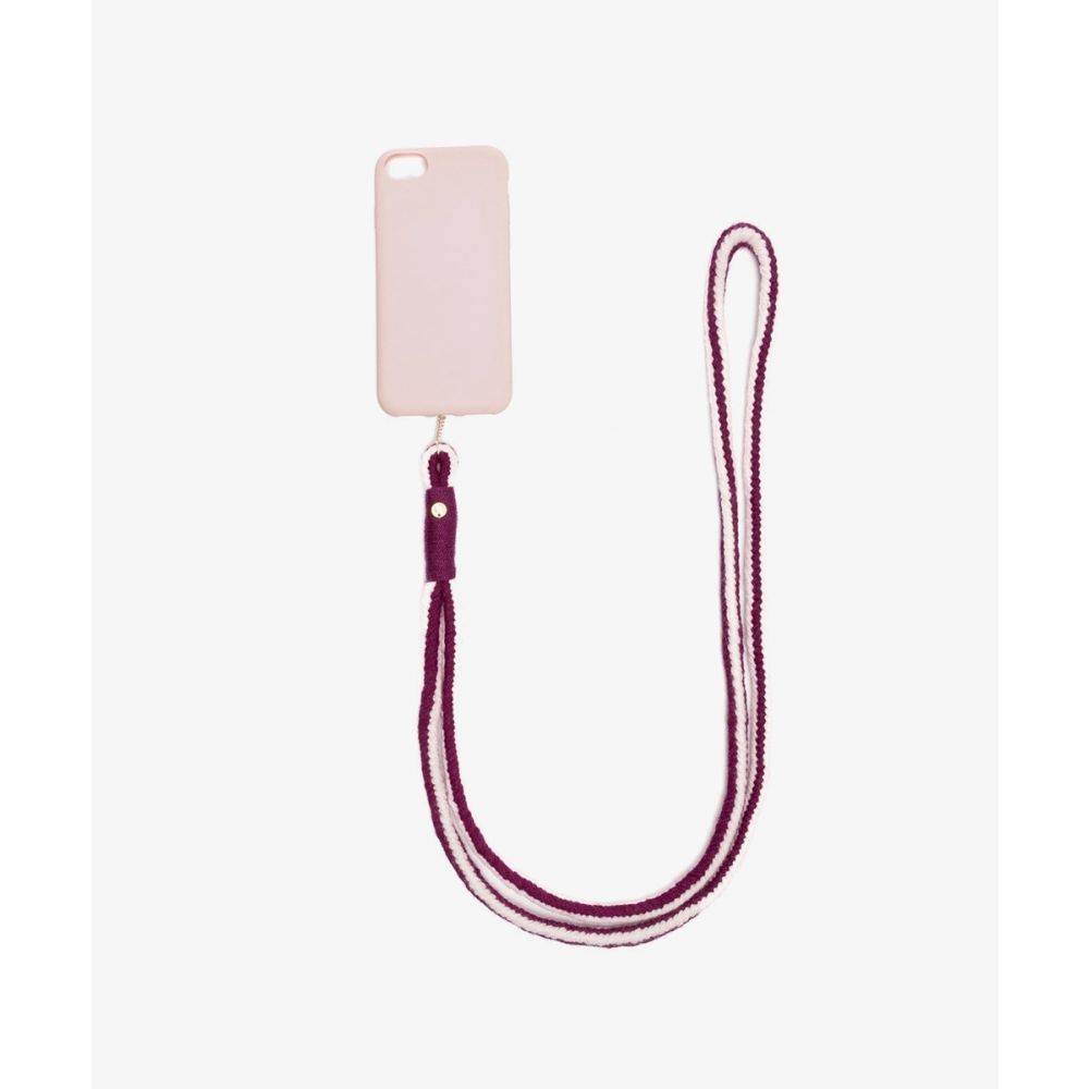 Mobile Cord - LIGHT PINK & BURGUNDY