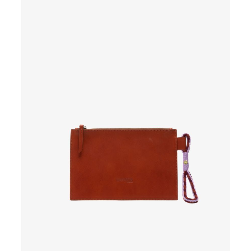 LEATHER POUCH - CAMEL