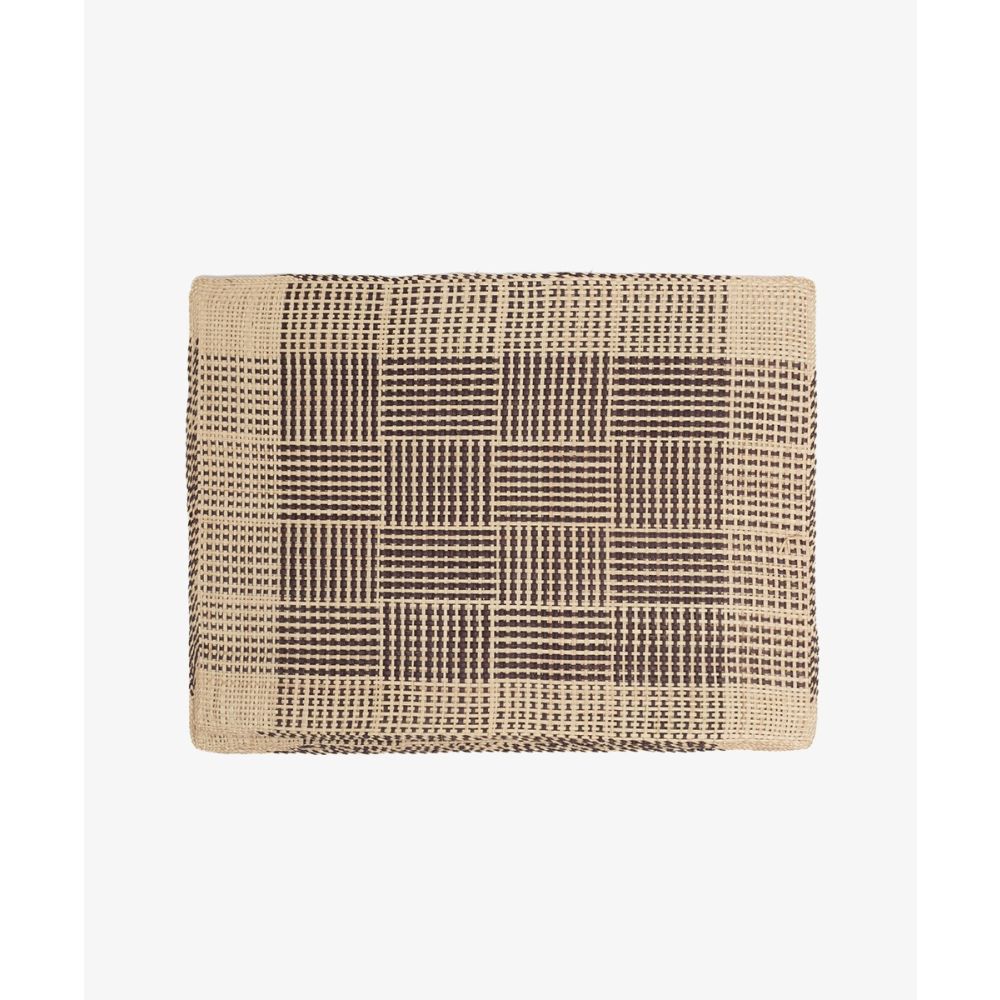 INDIVIDUAL RECTANGULAR - 1 UNIDAD - BEIGE Y NEGRO